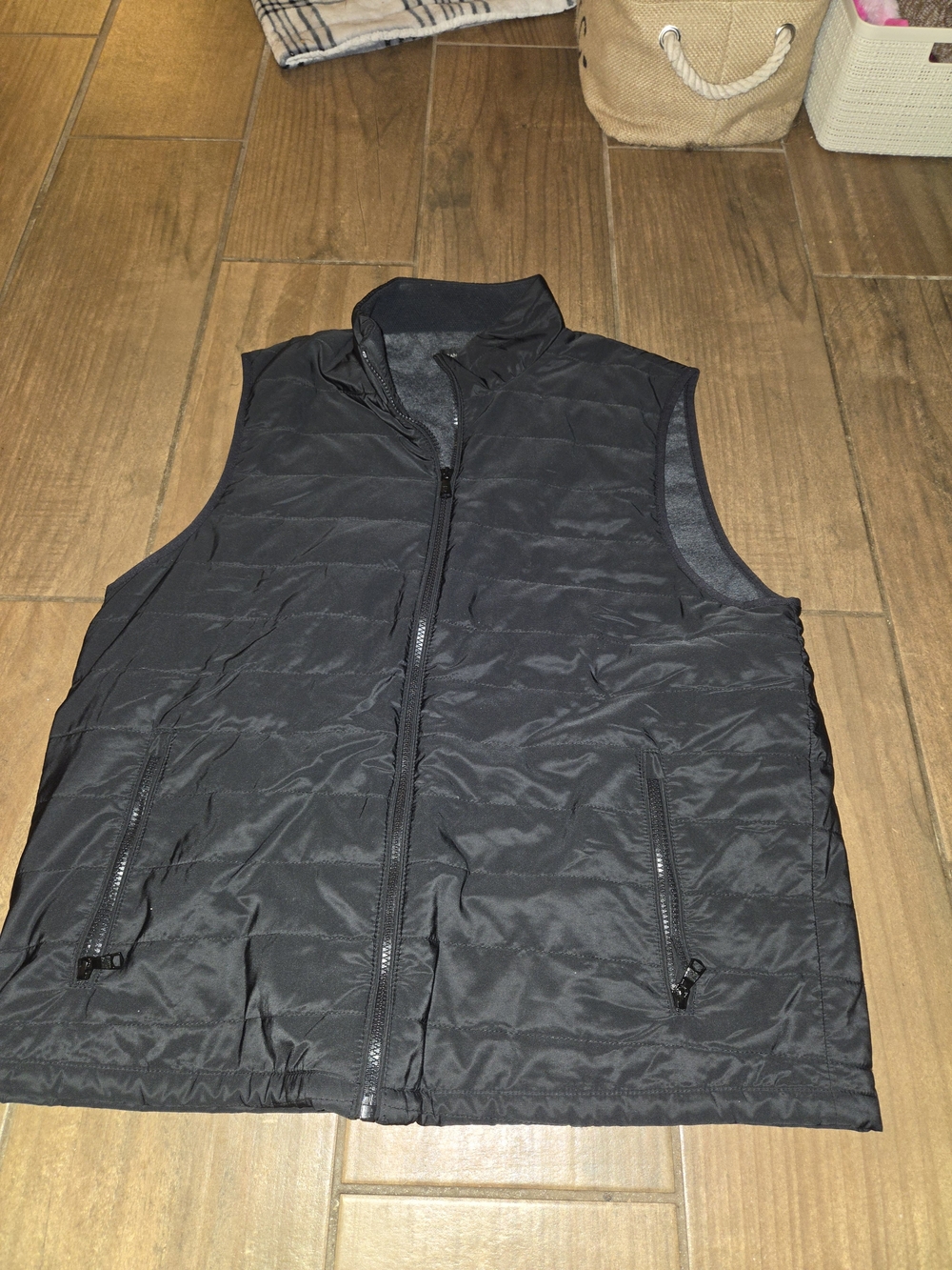 Banana Republic Black Quilted Vest